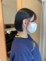 セイドット オモテサンドウ(Say. omotesando) Say.ミニボブインナーカラーアッシュブラックアッシュオリーブ