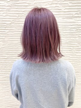 モリオ フロム ロンドン サッポロファクトリー店(morio FROM LONDON) 【morio】札幌ボブ ふわっと外ハネピンクベージュボブ