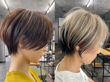 《ショート×デザインカラー》美しいシルエット［倉敷/田ノ上］