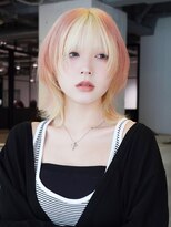 アルバム 池袋(ALBUM) 前髪カットデザインカラーブリーチダブルカラーハイトーン_F1143