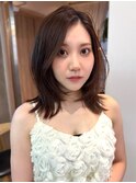 ココアベージュ/バーガンディ/ショート/髪質改善/縮毛矯正/横浜