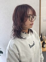 エン(en,)&nbsp;ニュアンスパーマ/カシスブラウン/ウルフカット/レイヤーカット