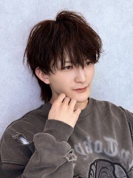 ジーナ 天神(Zina) 中性ウルフ/シャドウパーマ【メンズサロンZina天神】