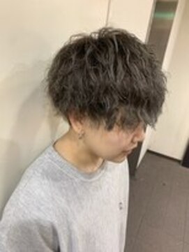 ボタニウム バイ アールサロン(BOTANIUM by RrSALON) 【BOTANIUM】メンズパーマ×シルバーカラー