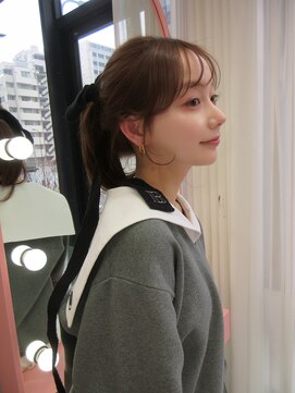 ボタン シブヤ(VOTAN SHIBUYA) 【MISAKI】似合わせ顔まわりカット/ブラウンカラー