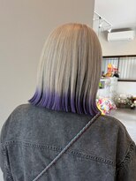 ノイ 水戸店(NEU)&nbsp;61. ブリーチ/ダブルカラー/デザインカラー/ショートボブ