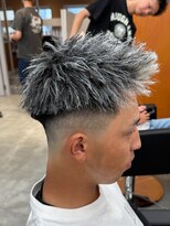 ルースト 南堀江店(ROOST) 刈り上げセンターパート/波巻きツイストスパイラル/南堀江