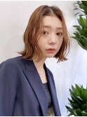 切りっぱなしボブニュアンス大人カール　渋谷　表参道