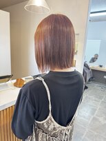 クララジャパン ナベシマ(CLALA JAPAN Nabeshima)&nbsp;縮毛矯正　質感ストレート　髪質改善カラー　顔まわり　ブリーチ