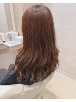 コーエン(cowen) オレンジカラーゆるふわカール似合わせイメチェンM字バング50代