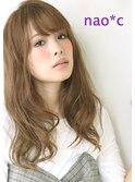 【nao*c富雄店】マロンベージュアッシュ/ほつれウェーブ