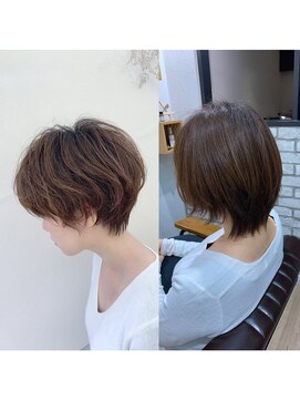 アヴァロン(AVALON) お手入れ簡単!くびれマッシュショート×クセ風ボタニカルパーマ