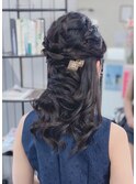 艶々華やか☆ハーフアップ☆