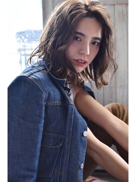 メーヴェ(Mowen) mowen前髪xセシルカットxココアブラウンxフリンジウェーブ