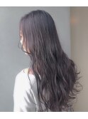 【オイルカラー+ラベージュ】ロング/ラベンダーグレージュ