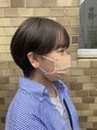 アマネク(AMANEQ by THISCOVER.) 最近人気の耳掛けマッシュショート◎おくれ毛がポイント！