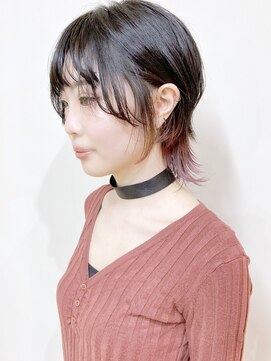 モリオフロムロンドン 松戸店(Morio from London) 【松戸　ムラマツ】ゆるふわ大人ショートウルフピンク春夏