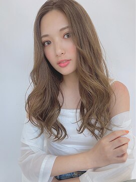 ルービック 豊中(Rubik's) 小顔カットアンニュイウェーブ /透明感ベージュ