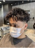 ツイストアップバングショート
