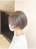 ショートレイヤー/大人可愛いショート/パールベージュ