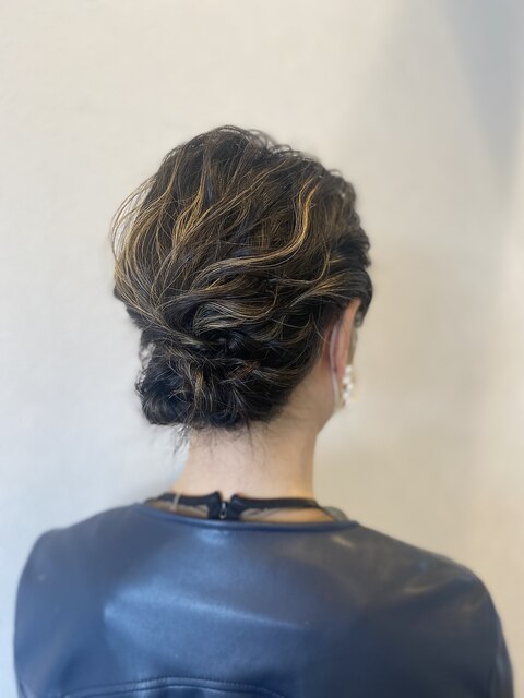 ルーズアップアレンジ　ヘアセット