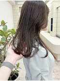ブリーチなし 透明感たっぷりオリーブグレージュ/momoka