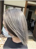 ナチュラルストレート 前下がりボブ  大人ボブ
