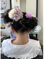 アヴソリューク(Absoluk)&nbsp;キッズ　アシンメトリーふわふわツインテール