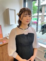 ヘアーアイスカルテット(HAIR ICI QUARTET)&nbsp;ドレスヘア編み込み二次会ゆるふわ巻きヘアセット