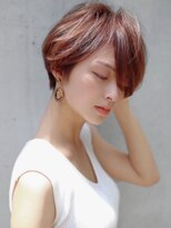 ニーム 国分寺(NEEM)&nbsp;大人可愛いひし形ショート×ヘルシースタイル×アッシュピンク