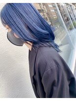 エヌプラス(N+)&nbsp;くびれヘアアプリコットオレンジ夏ハイライトカラー