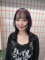 ペレ 栄店(PELE)&nbsp;デザインカラー/レイヤーカット/ウェットヘア/オリーブベージュ