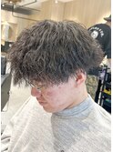 前下がりマッシュ×ツイストスパイラル60%