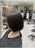 ボブ×髪質改善ストレート