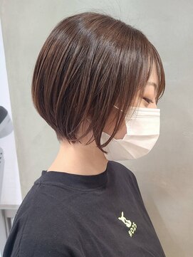 エリマ 武蔵小杉(elima) 武蔵小杉ベージュカラーくびれショートボブくびれショートカット