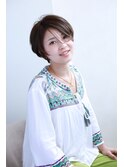 可愛らしいショートスタイル