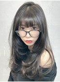 ダークアッシュロングレイヤー