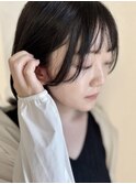 【髪質改善】顔まわりカット　小顔カット　前髪カット　黒髪