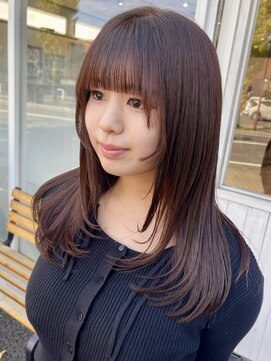 ヘアリゾート クオリア(hair resort Quaria by piece) ブリーチなし内巻きロングレイヤーカットベージュダブルカラー♪