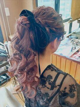 エクステンション クーチャー(Extention Cu'cha) 結婚式ヘアアレンジ　ルーズポニー