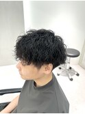 ショートマッシュ×縦落ちツイスパ【松戸/メンズ】