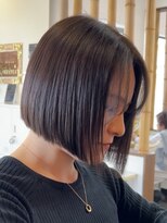 ディッセンバー 伊勢崎(December) 切りっぱなしボブ/ミニボブ/丸くないボブ/ヘーゼルベージュ
