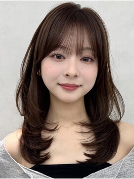 エジョン 三鷹店(Aejon) 三鷹レイヤーカット韓国ダブルカラー顔周り前髪カットボブ