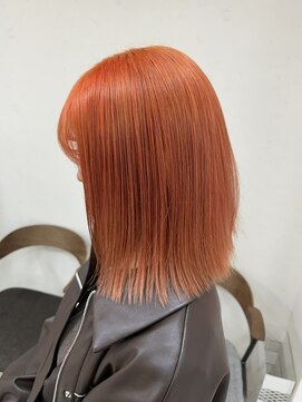 ギークス(GEEKS) 【GEEKS渋谷】オレンジカラー/似合わせカラー/似合わせボブ