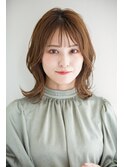 イメチェンアンブレラカラー前髪クールショートピンクベージュ