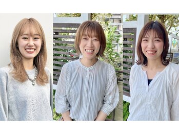 ワイボンドヘアー(Y bond hair)の写真/柔らかオーラの実力派女性スタイリスト在籍多◇同性だからこそ、気軽に話せるお悩みも解決いたします♪