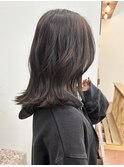 ブリーチなし　グレージュ　春カラー