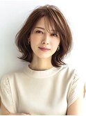 大人ショートレイヤー白髪ぼかし脱白髪染め40代50代60代原宿