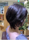 クセを活かしたショートスタイル