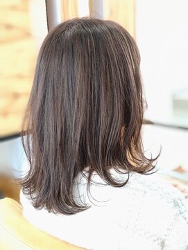 アドラーブル 松崎店(adorable) 【ピンクグレージュ】ミディアムレイヤー10代20代30代